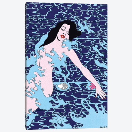 Splash Canvas Print #CSO37} by Cosmo Art Print