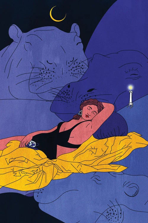 Hippos by Cosmo wall art