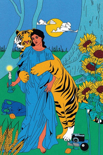 Tiger Tiger by Cosmo canvas print