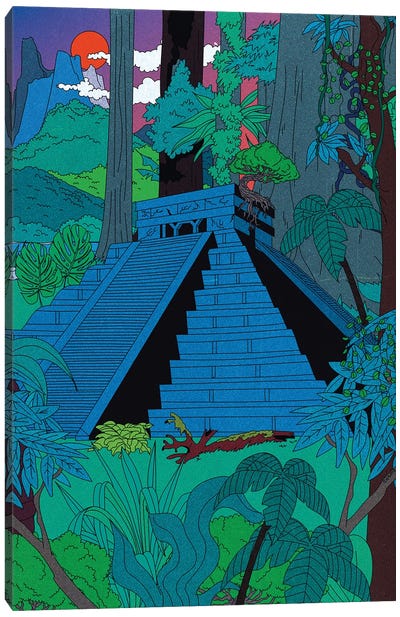 Jungle Temple Canvas Art Print - Cosmo