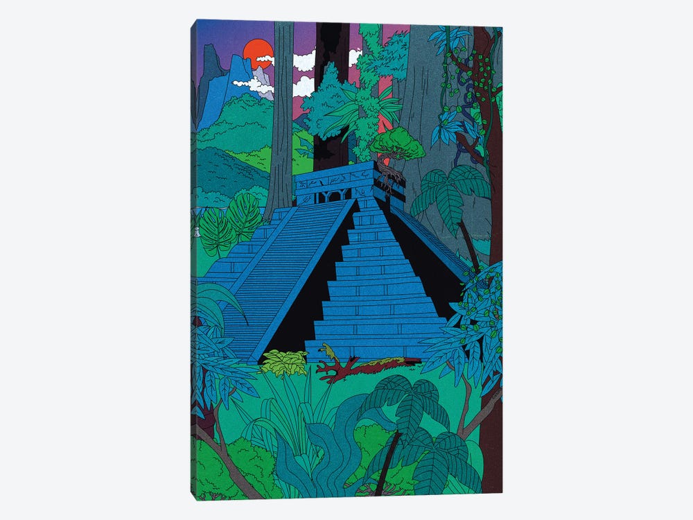 Jungle Temple by Cosmo 1-piece Canvas Wall Art