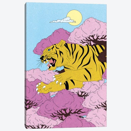 Tiger, Tiger Canvas Print #CSO58} by Cosmo Canvas Art