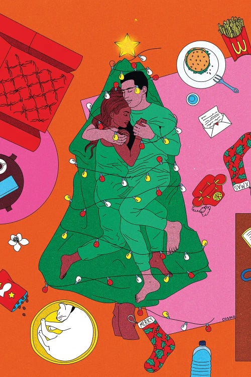 Xmas Lovers by Cosmo wall art