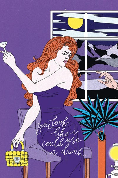 Could Use A Drink by Cosmo canvas print