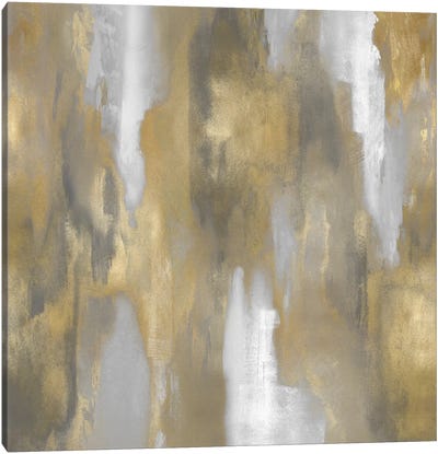 Apex Gold I Canvas Art Print - Calm & Sophisticated Living Room Art