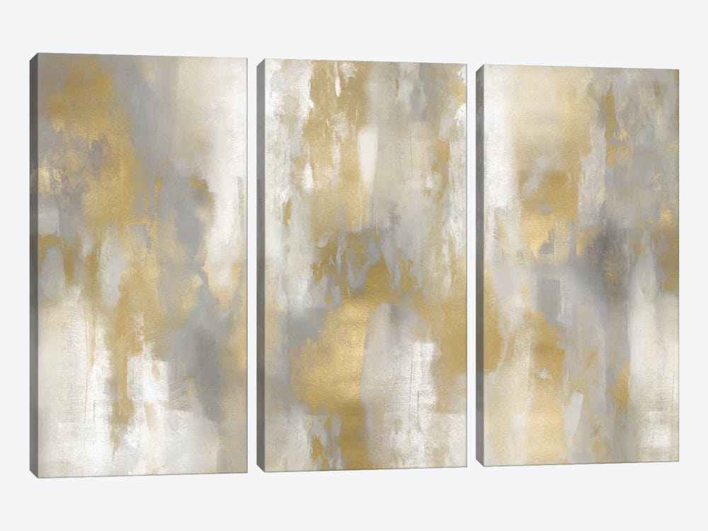 Golden Perspective I by Carey Spencer 3-piece Canvas Artwork