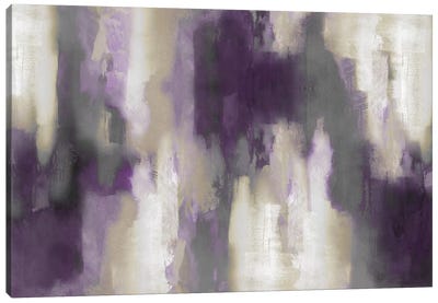 Amethyst Perspective I Canvas Art Print - Gray & Purple Art