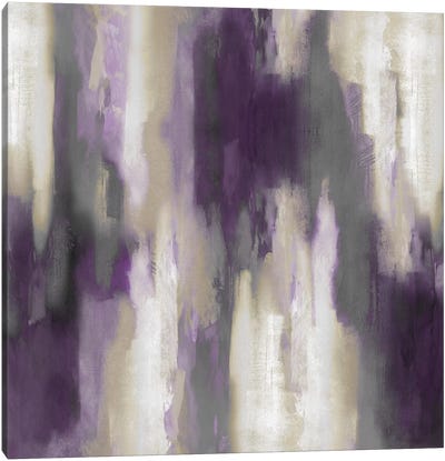Amethyst Perspective III Canvas Art Print - Gray & Purple Art