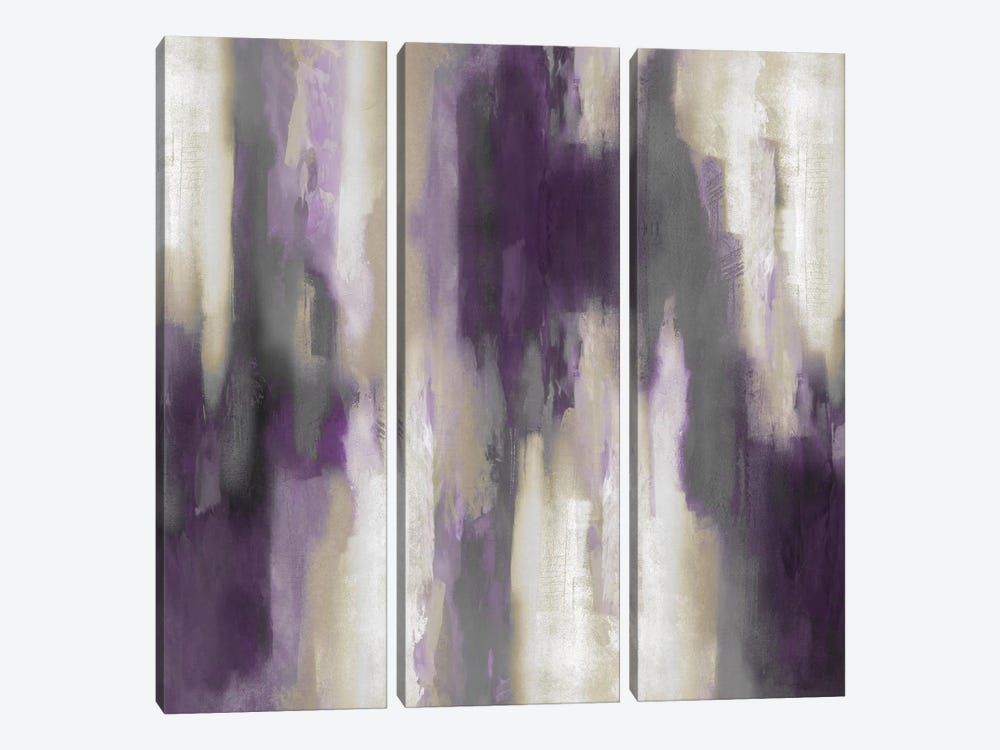 Amethyst Perspective III by Carey Spencer 3-piece Canvas Art Print