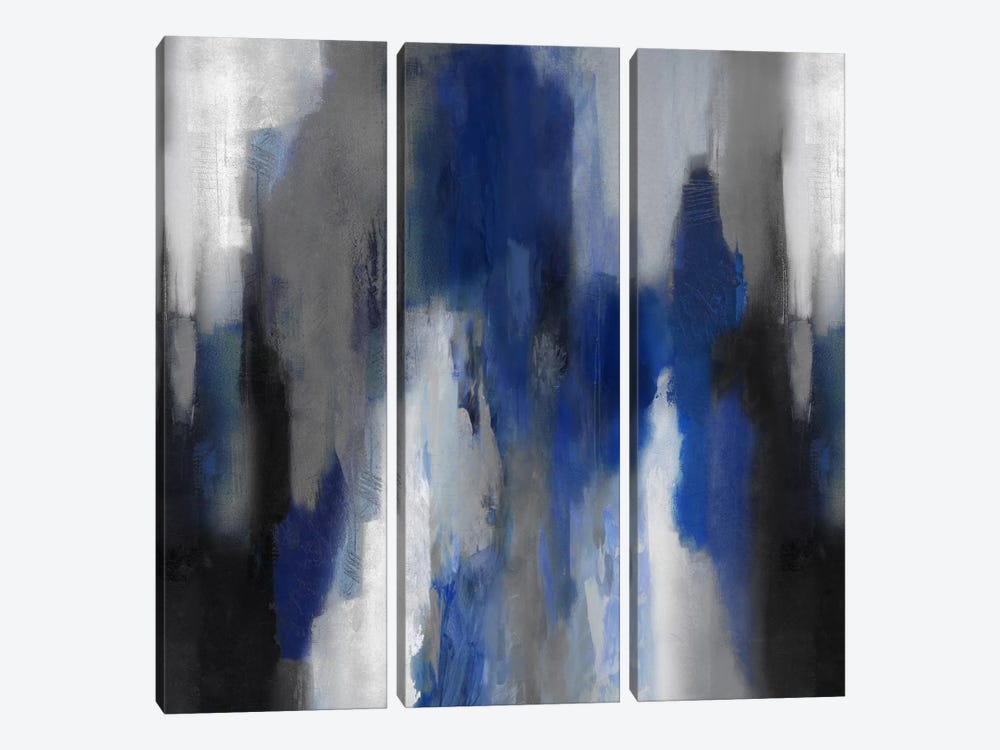 Apex Blue II by Carey Spencer 3-piece Canvas Art