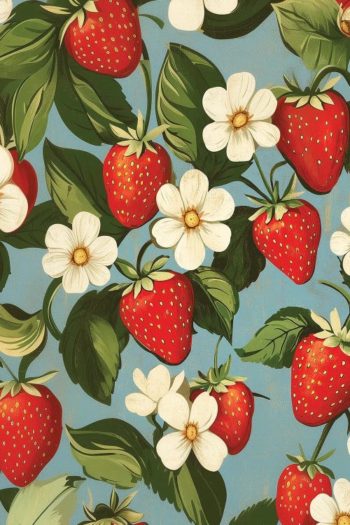 Strawberry V by Christine Simpson wall art