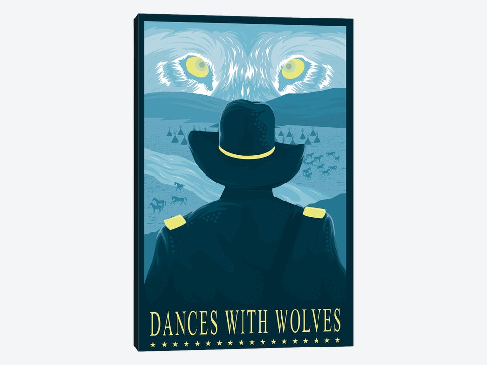 Dances With wolves by Chris Richmond 1-piece Canvas Art Print