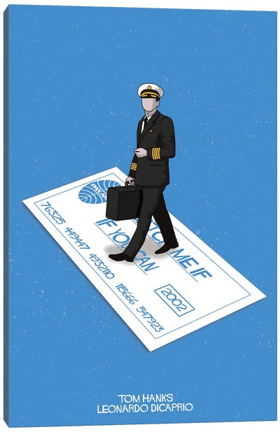 Catch Me If You Can Canvas Art Print - Minimalist Posters