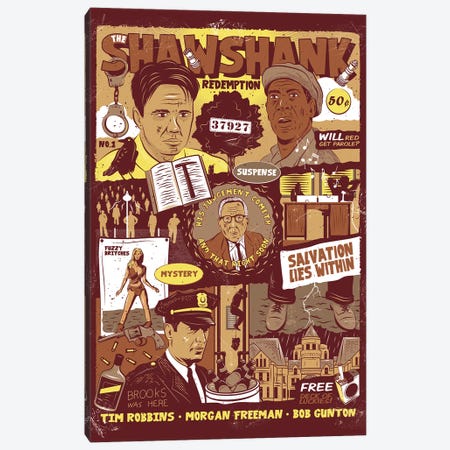 Shawshank Redemption Canvas Print #CSR135} by Chris Richmond Canvas Art