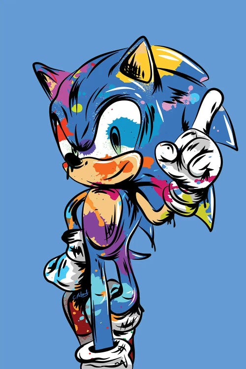 Sonic Graffiti by Chris Richmond wall art