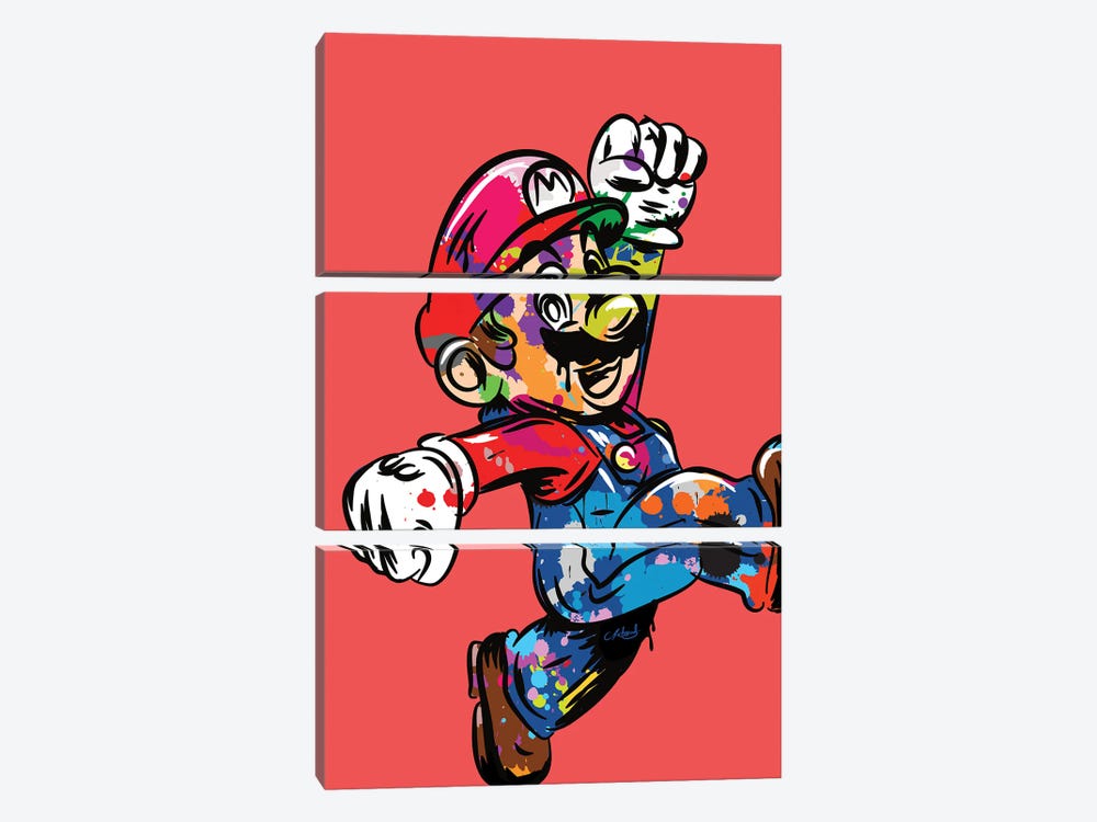 Mario Graffiti by Chris Richmond 3-piece Art Print