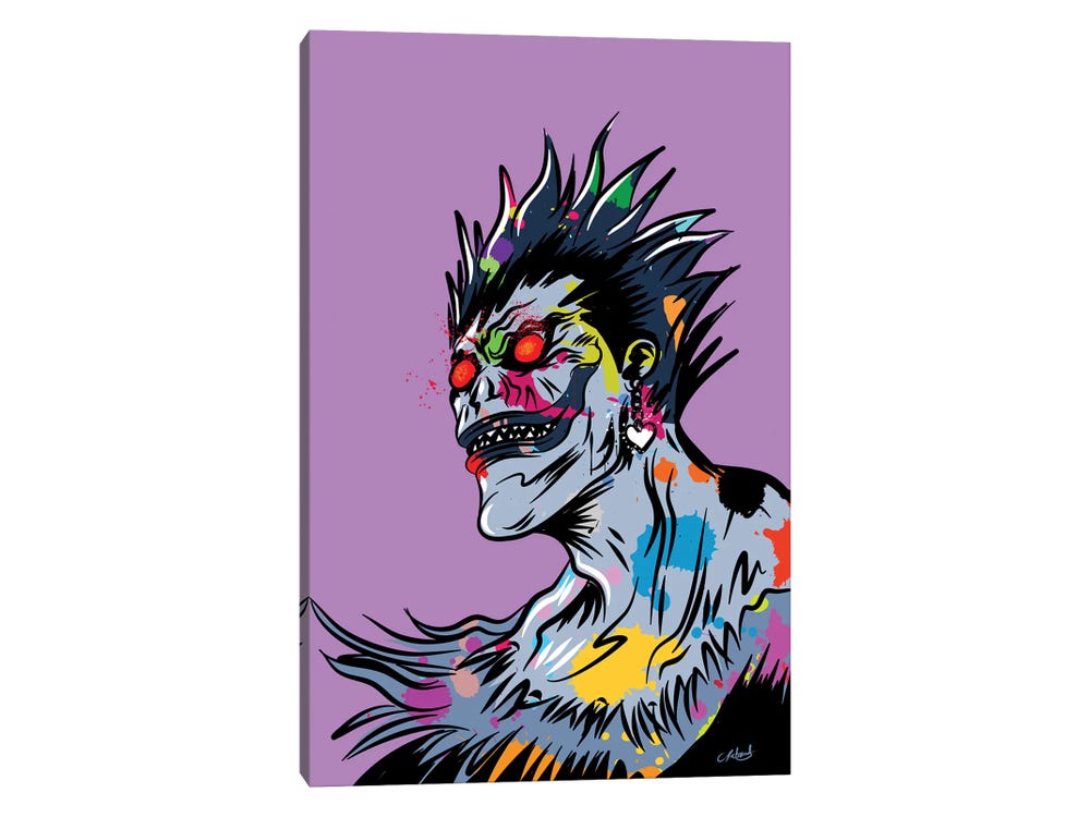 horrific poster of death note (ANIME POSTER) Paper Print