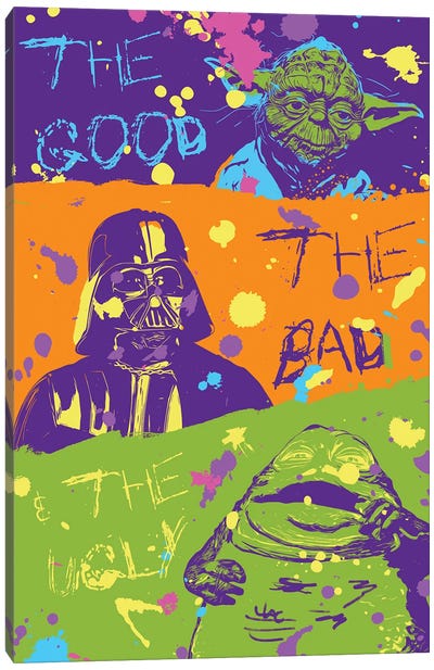 The Good, The Bad, The Ugly Canvas Art Print - Darth Vader