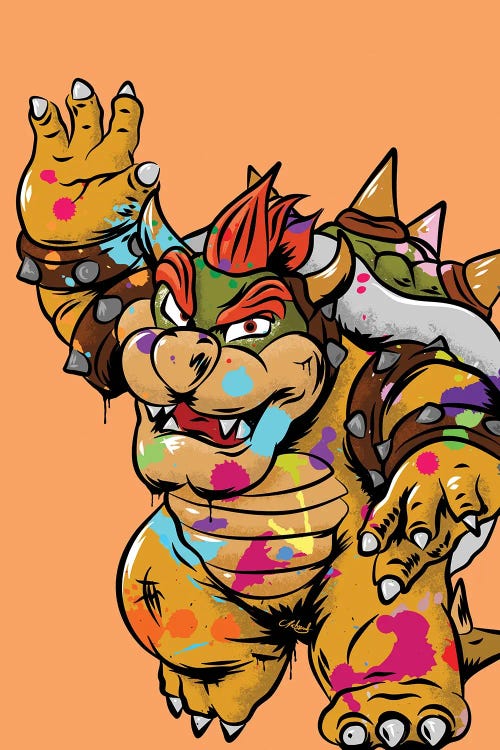 Bowser Graffiti by Chris Richmond wall art