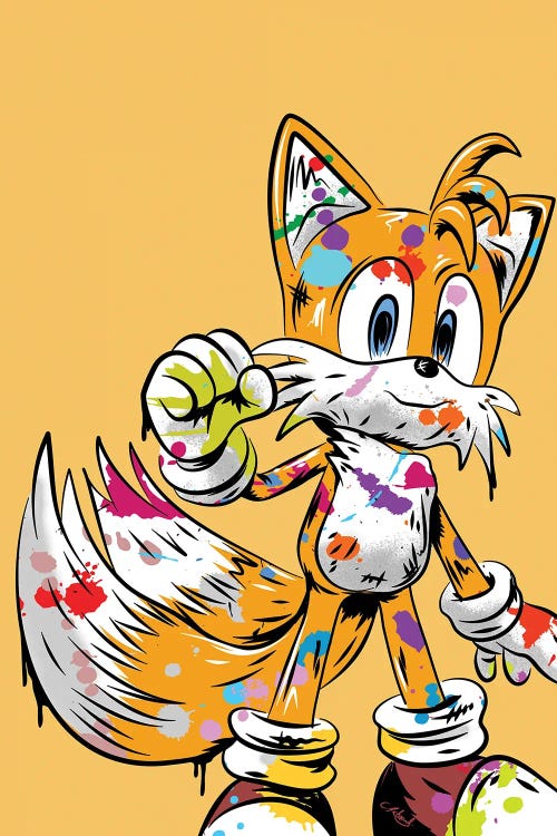 Tails Graffiti by Chris Richmond wall art