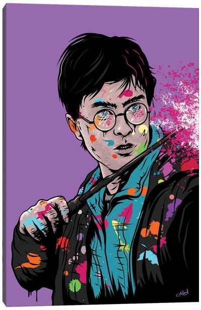 Wizard Graffiti Canvas Art Print - Harry Potter