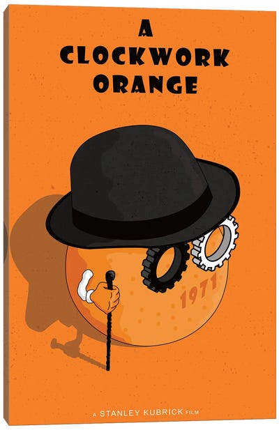 A Clockwork Orange Canvas Art Print - Crime & Gangster Movie Art