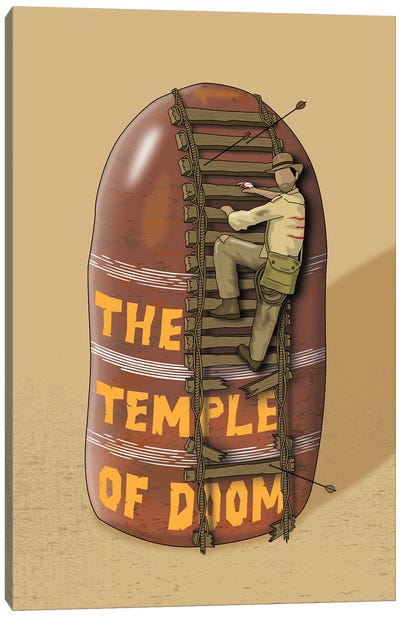 Indiana Temple Of Doom Canvas Art Print - Chris Richmond