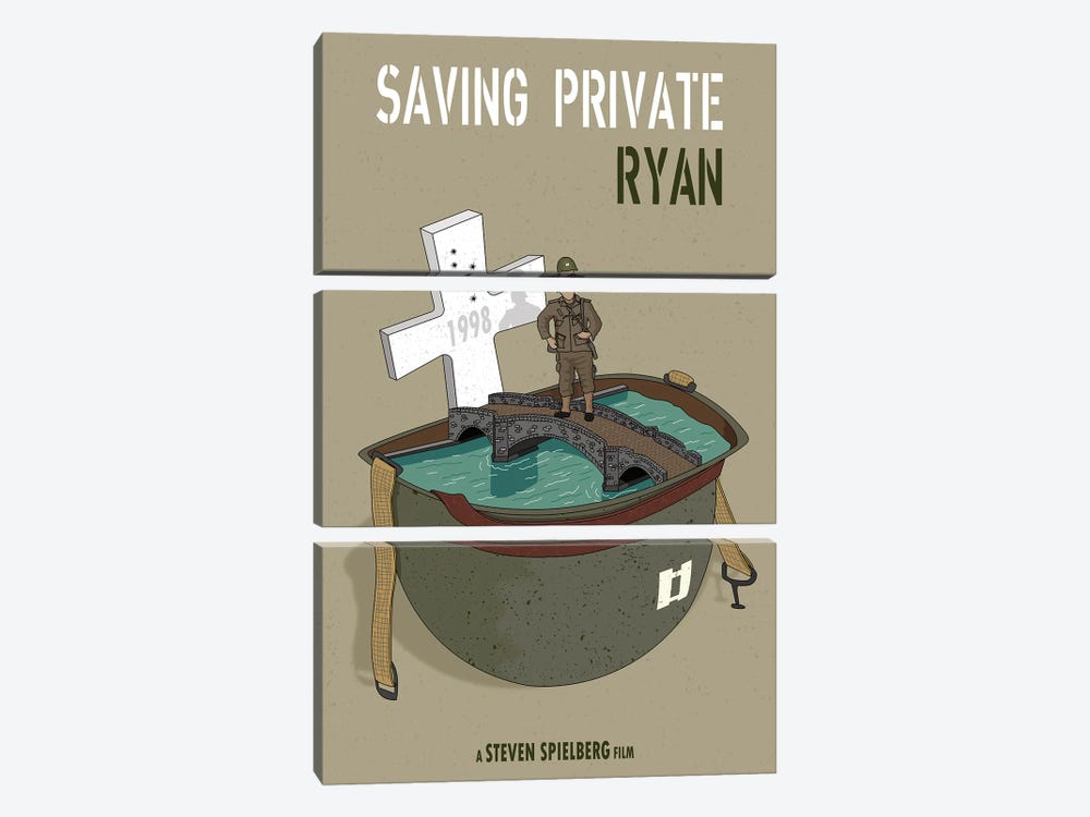 Saving Private Ryan by Chris Richmond 3-piece Canvas Artwork