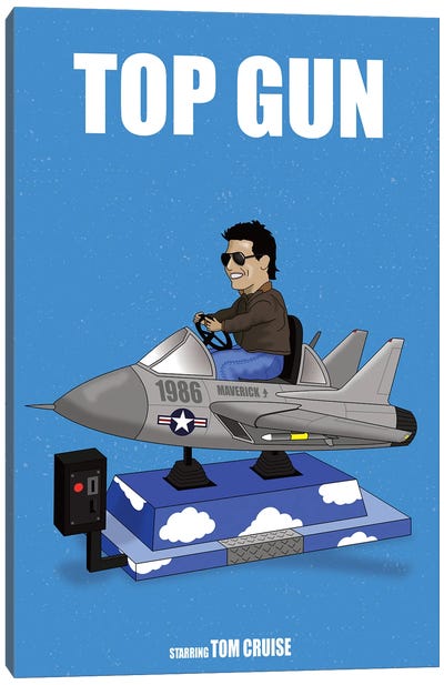Top Gun Canvas Art Print - Classic Movie Art