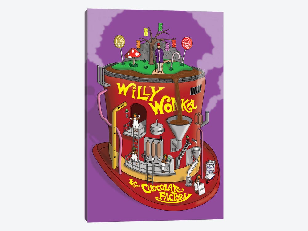 Willy Wonka by Chris Richmond 1-piece Canvas Print