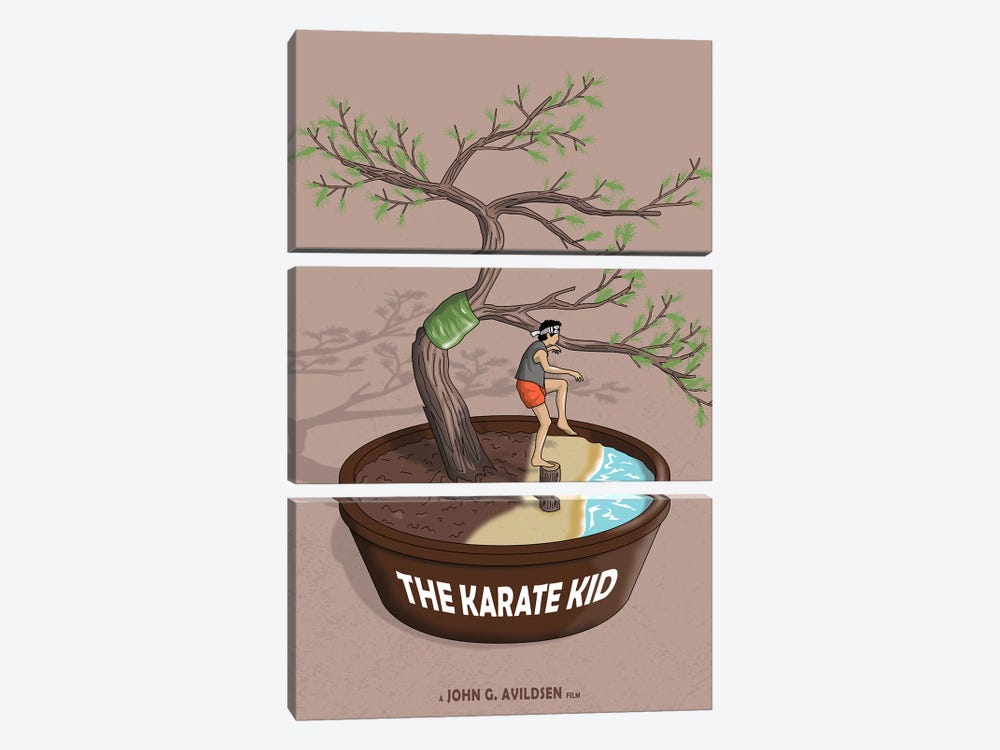 Karate Kid by Chris Richmond 3-piece Canvas Print
