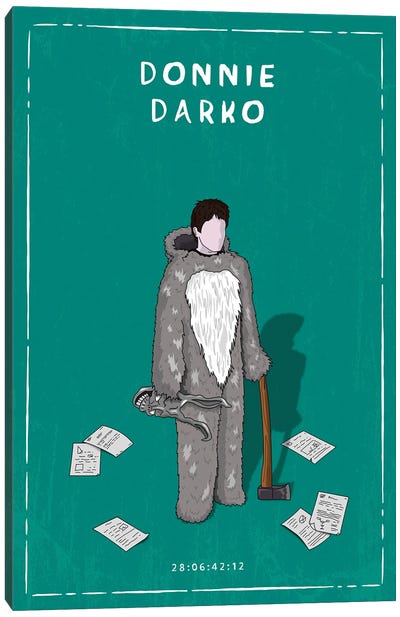 Donnie Darko V2 Canvas Art Print - Thriller Movie Art