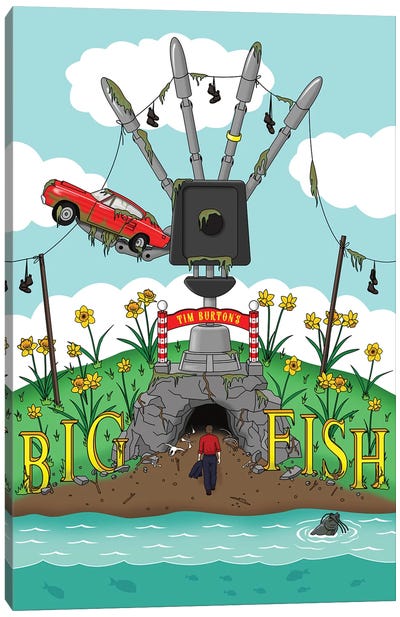 Big Fish Canvas Art Print - Fantasy Movie Art