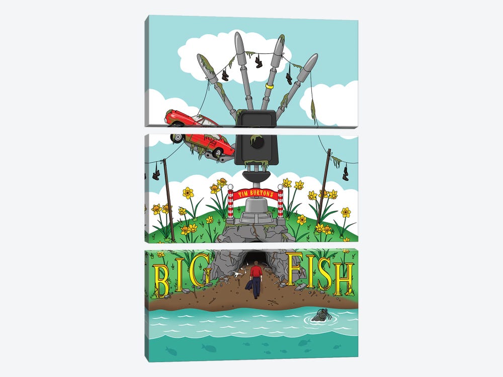 Big Fish by Chris Richmond 3-piece Canvas Art Print
