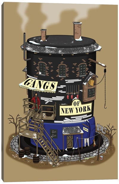 Gangs Of New York II Canvas Art Print - Crime & Gangster Movie Art
