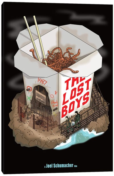 Lost Boys Canvas Art Print - Comedy Movie Art