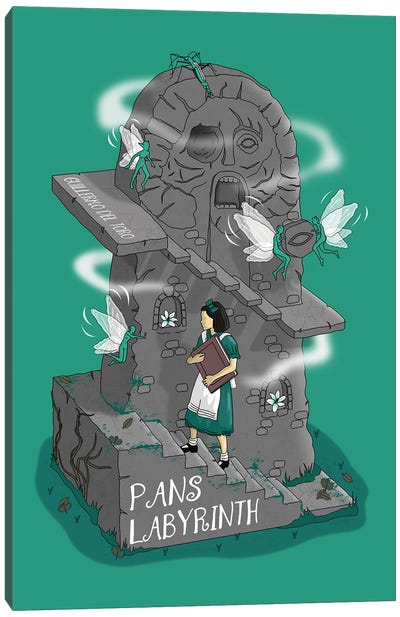 Pans Labyrinth v2 Canvas Art Print - Cult Movie Art