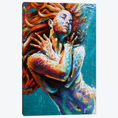 Floating in Colour  Canvas Print #CSS24} by Colin Staples Canvas Art