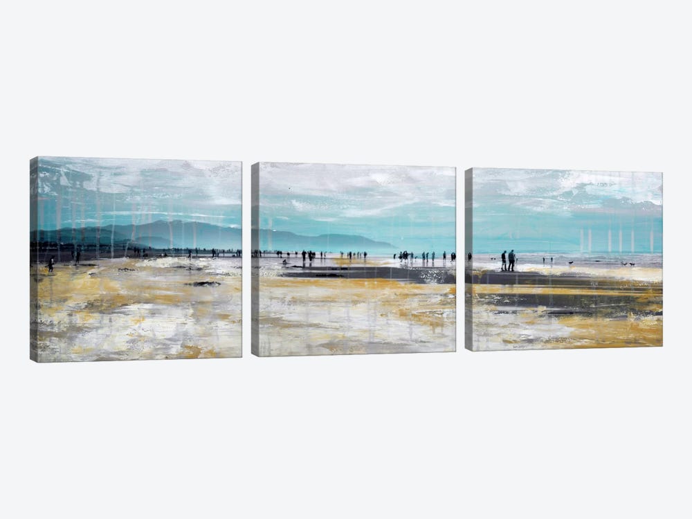 Beach III by Clara Summer 3-piece Canvas Art Print