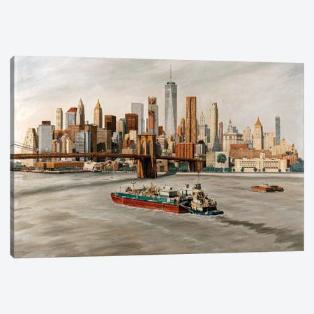 New Lower Manhattan Canvas Print #CSX21} by Carlos Arriaga Canvas Artwork