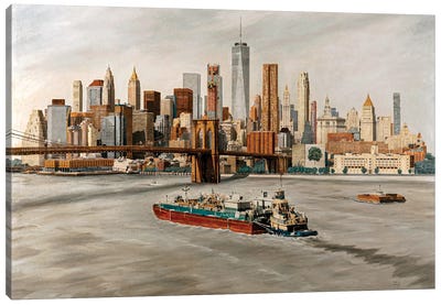 New Lower Manhattan Canvas Art Print - Carlos Arriaga