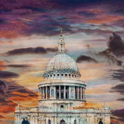 Saint Paul's Heaven by Carlos Arriaga framed canvas print