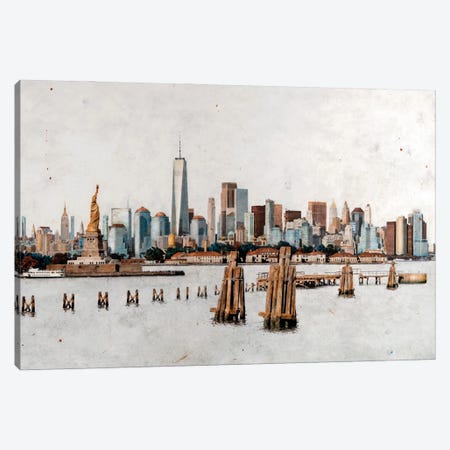 Great Manhattan, New York Canvas Print #CSX26} by Carlos Arriaga Canvas Art Print