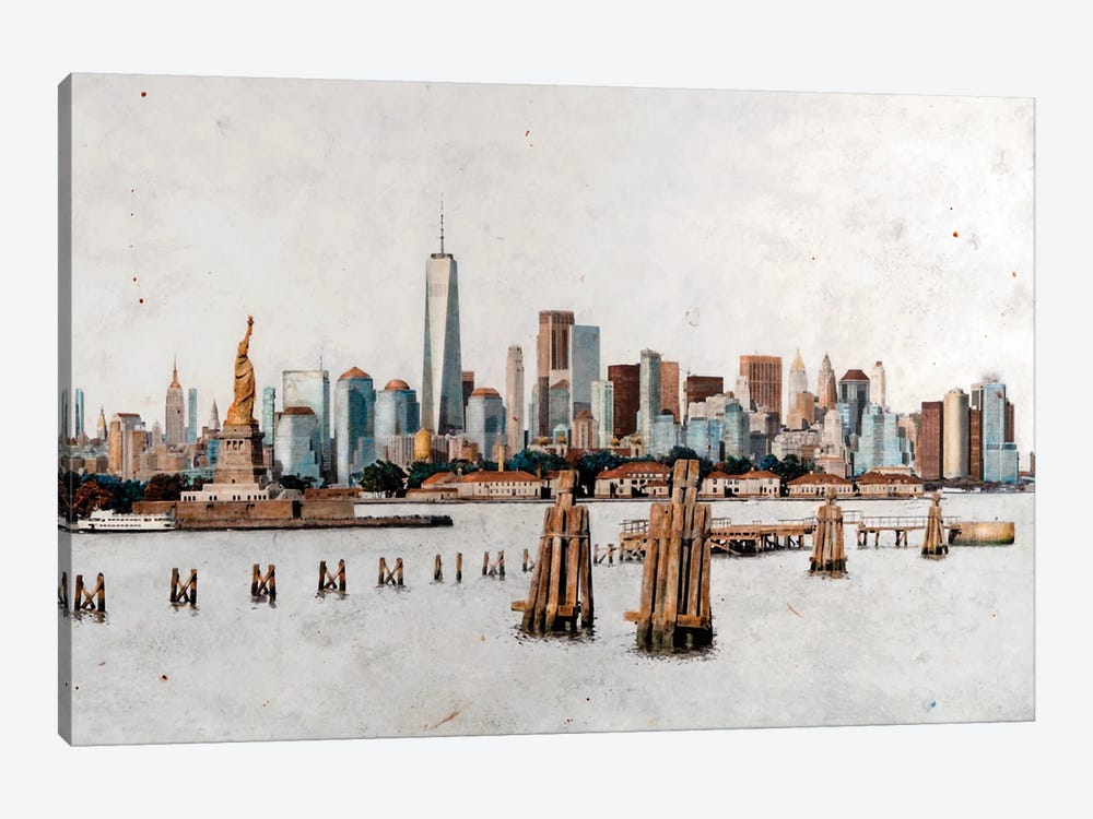 Great Manhattan, New York by Carlos Arriaga 1-piece Art Print