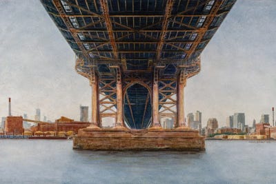 Under Manhattan Bridge by Carlos Arriaga canvas print