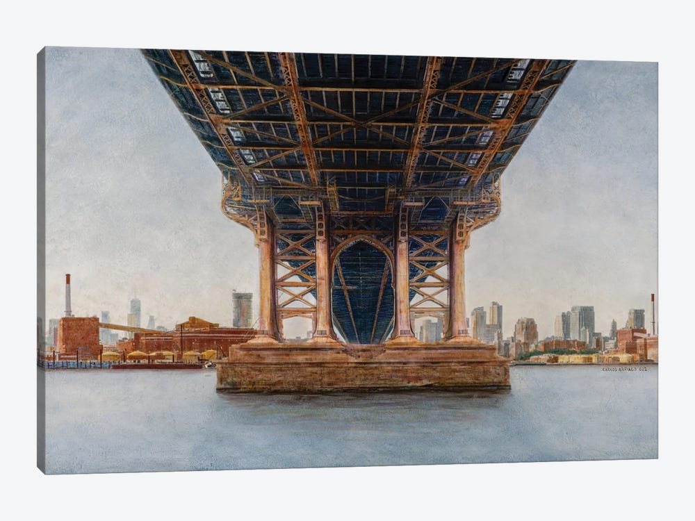 Under Manhattan Bridge by Carlos Arriaga 1-piece Canvas Wall Art