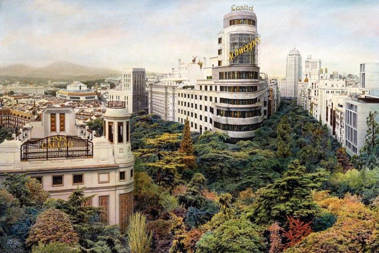 Un Nuevo Horizonte. Madrid. by Carlos Arriaga wall art