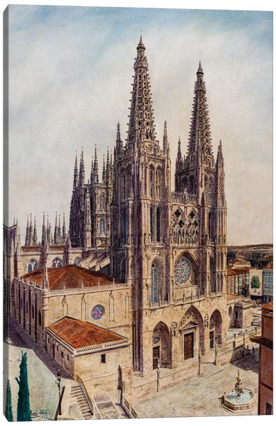 Catedral de Burgos Canvas Art Print - Spain Art