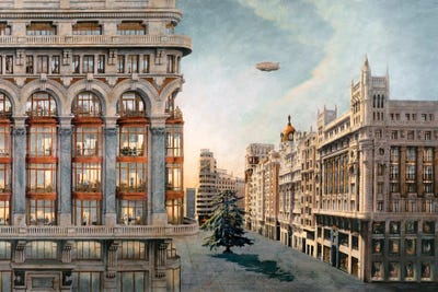 Flay Madrid by Carlos Arriaga canvas print