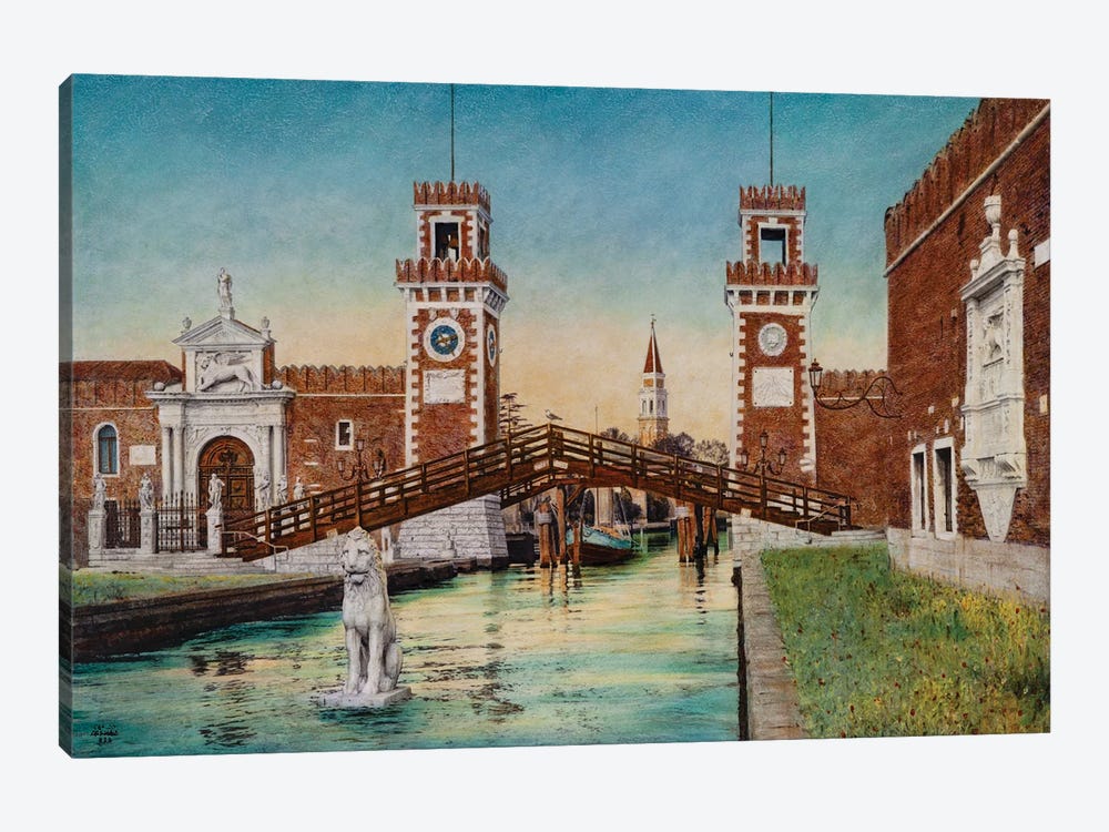 Arsenale Di Venezia by Carlos Arriaga 1-piece Canvas Wall Art